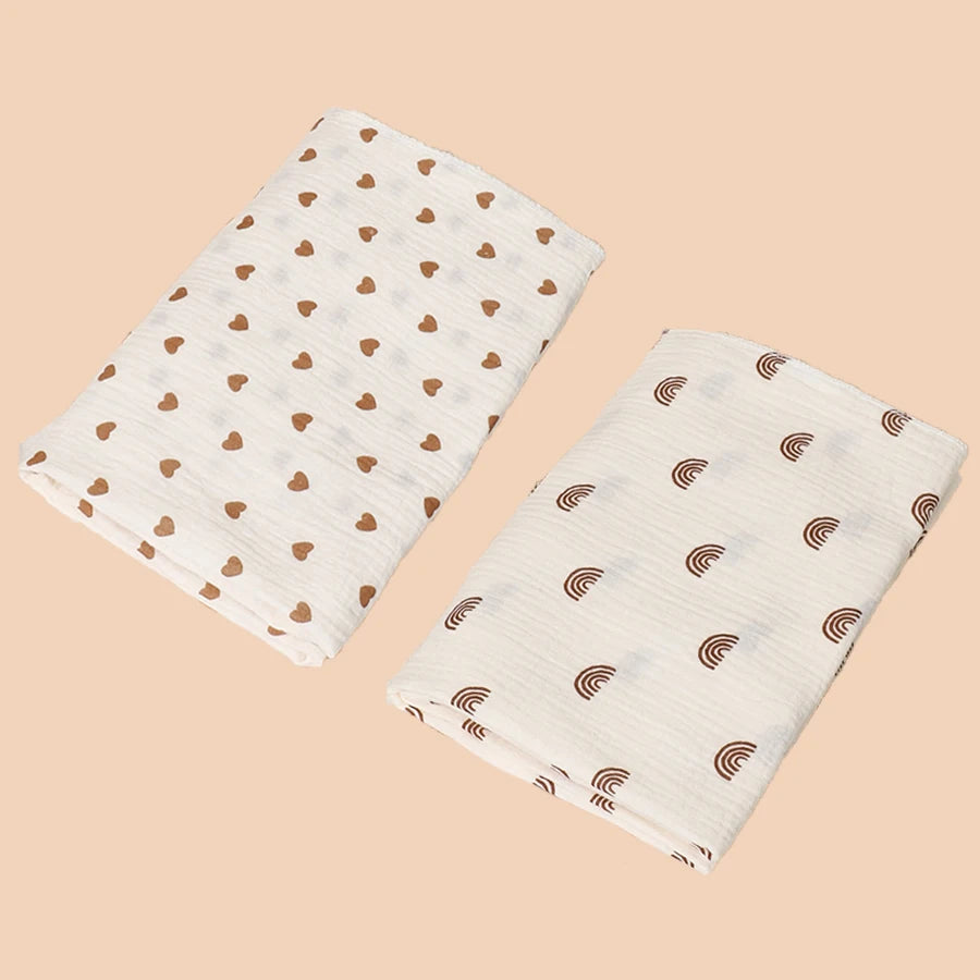 Soft & Breathable Muslin Receiving Blankets