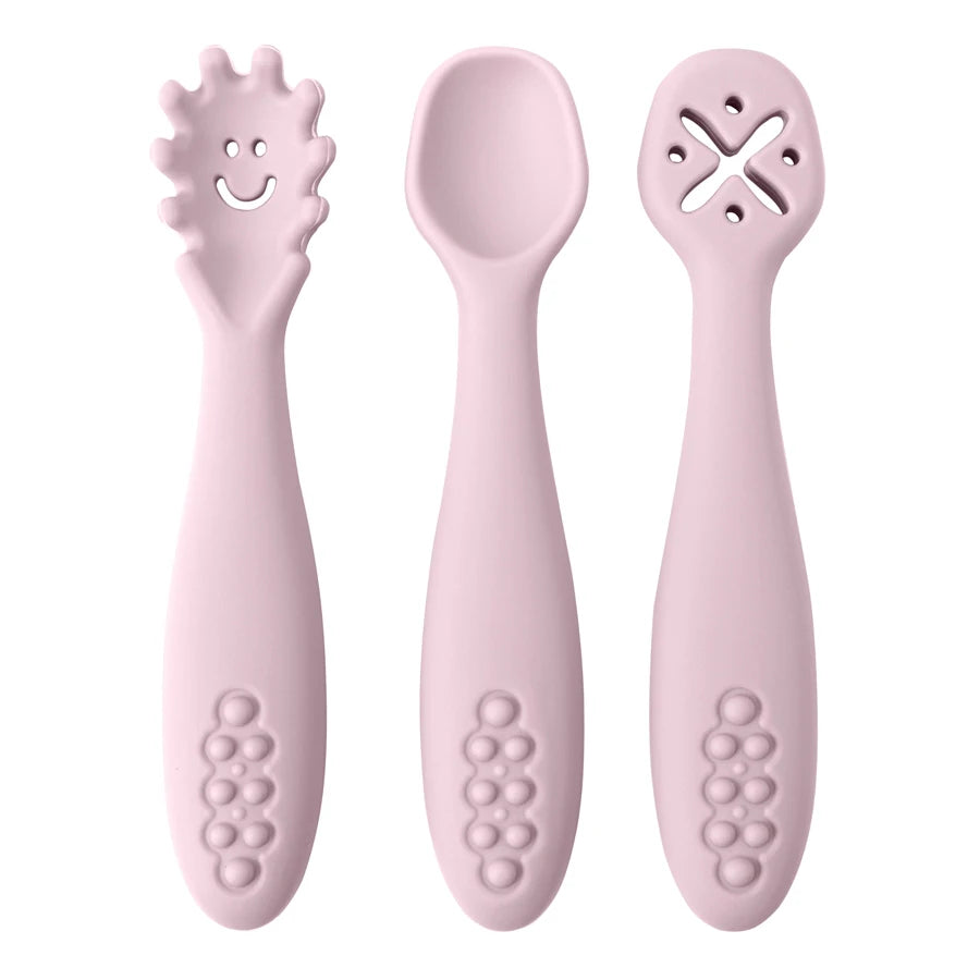 Cute Baby Learning Spoons