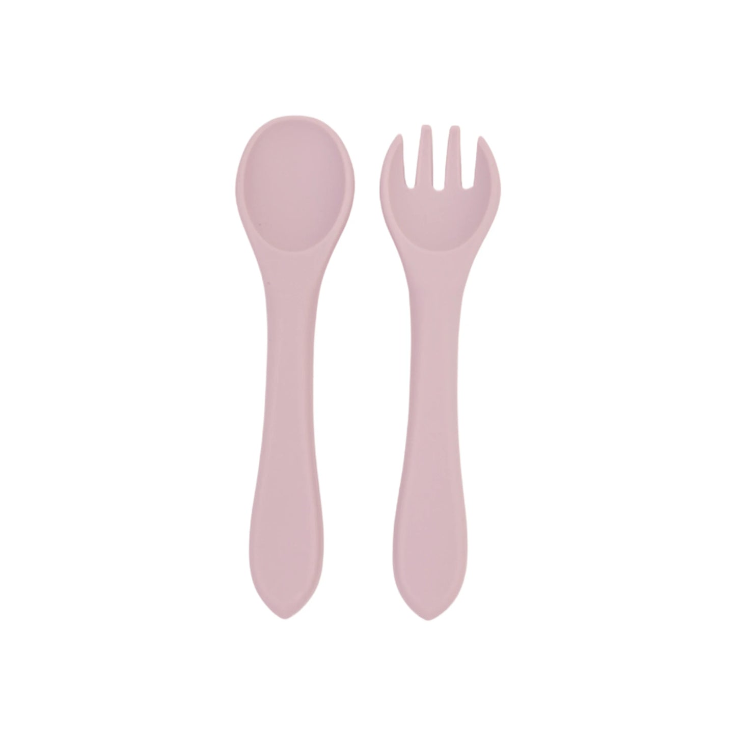 Soft Silicone Baby Spoon & Fork Set