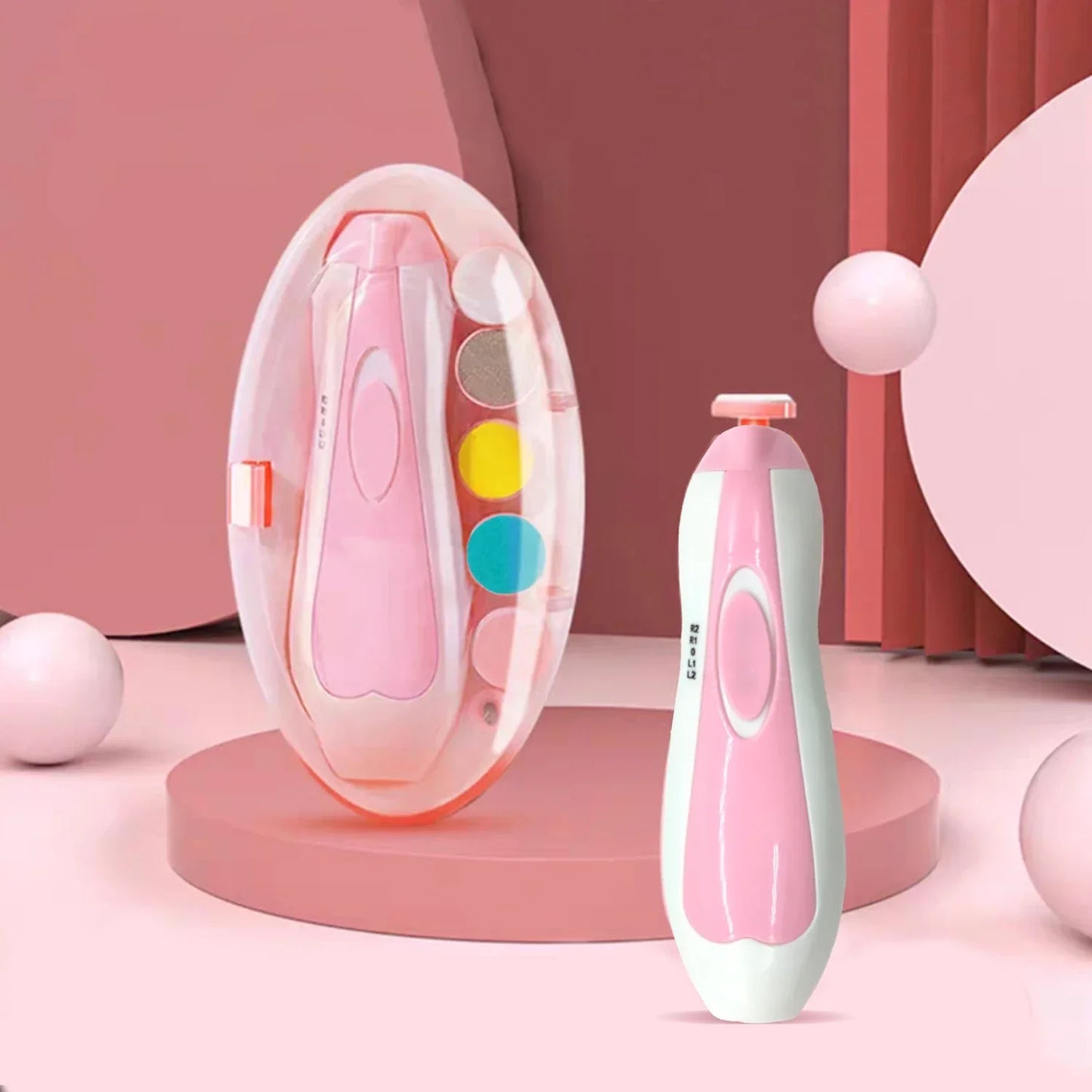 Safe & Gentle Electric Baby Nail File and Clipper Set