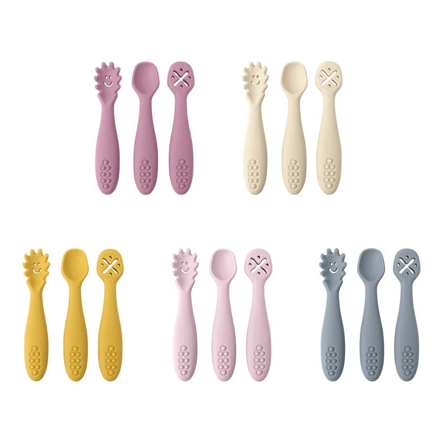 Cute Baby Learning Spoons