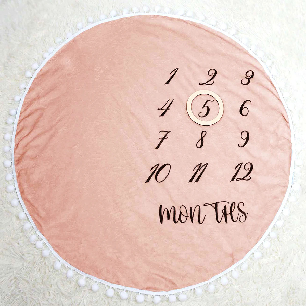 Soft Flannel Month Milestone Blanket