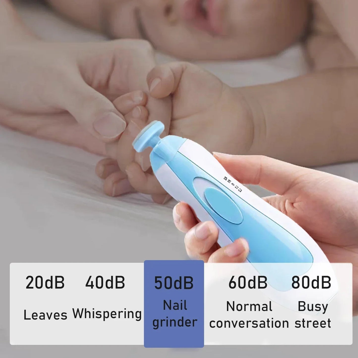 Safe & Gentle Electric Baby Nail File and Clipper Set