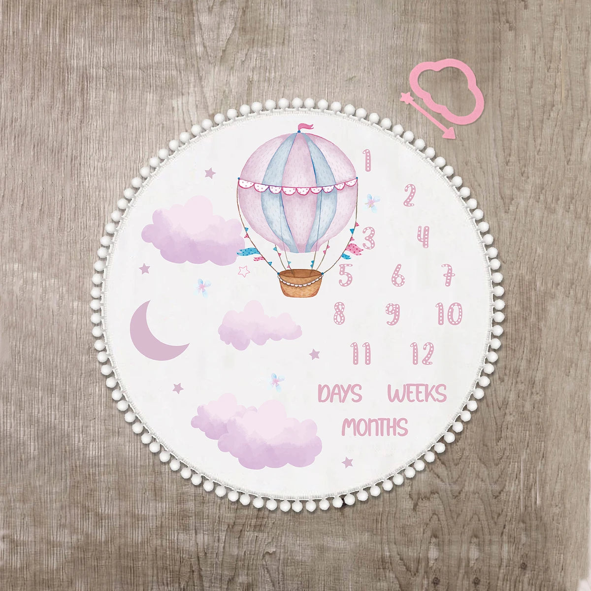 Soft Flannel Month Milestone Blanket
