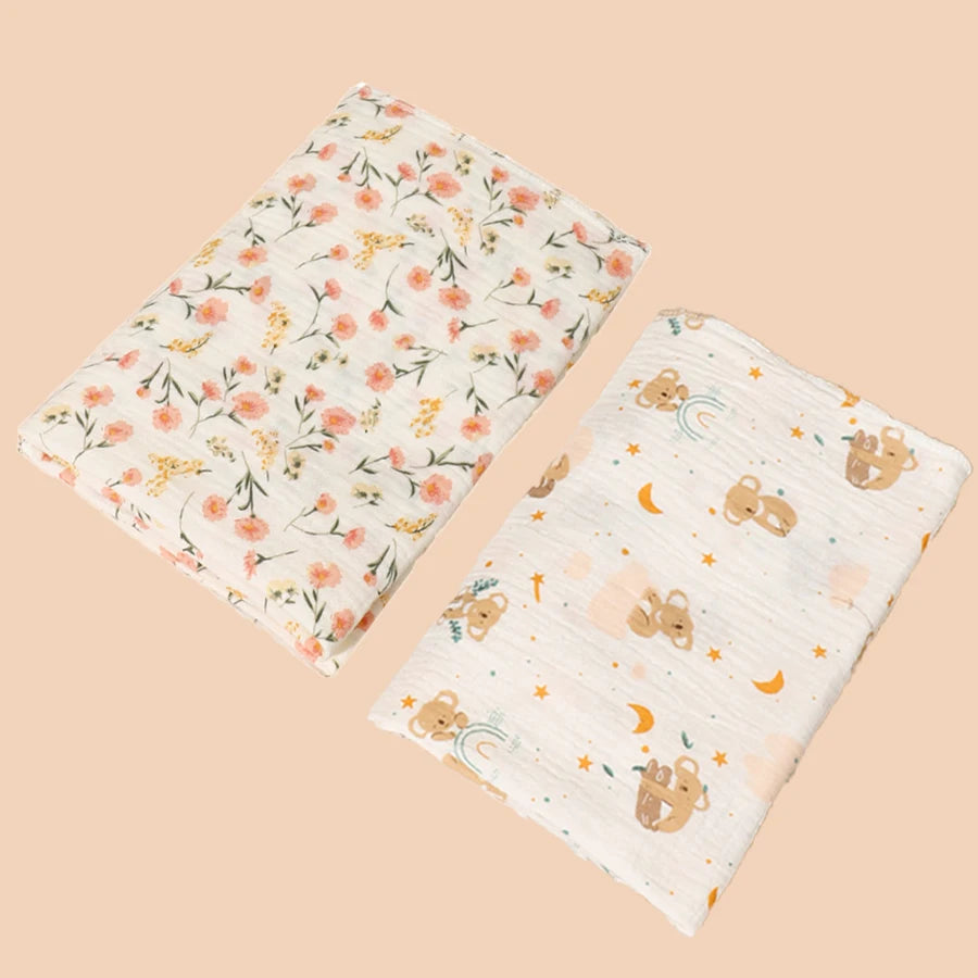 Soft & Breathable Muslin Receiving Blankets