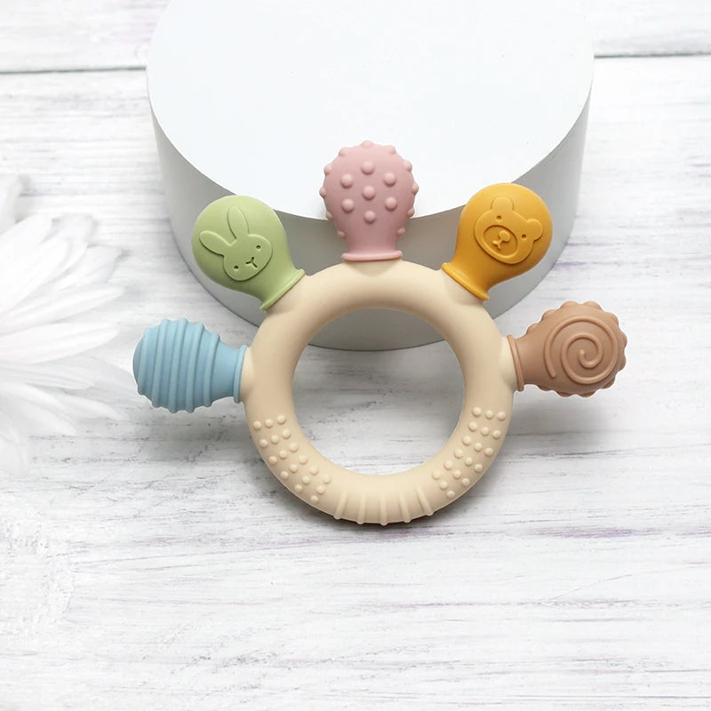 Baby Ring Teether Anxiety Teething Toy