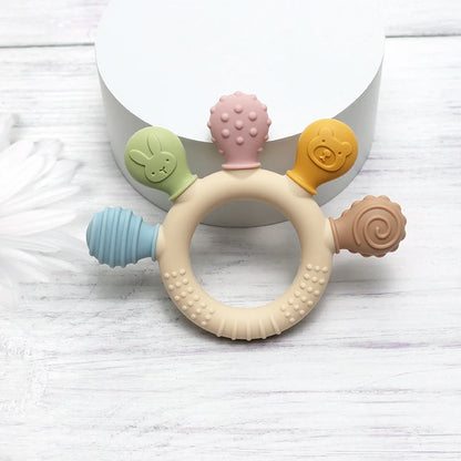 Baby Ring Teether Anxiety Teething Toy