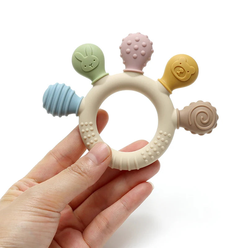 Baby Ring Teether Anxiety Teething Toy