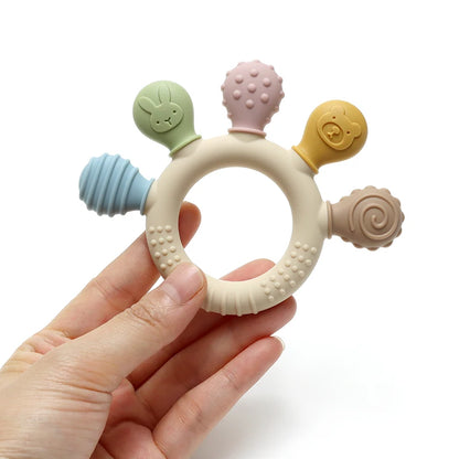 Baby Ring Teether Anxiety Teething Toy