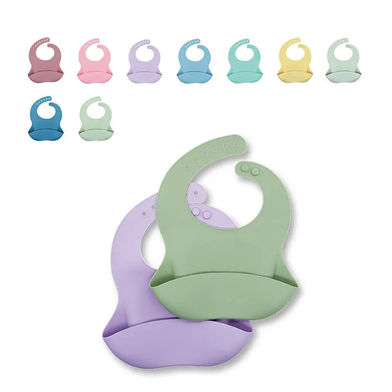 Cute & Waterproof Silicone Baby Bibs