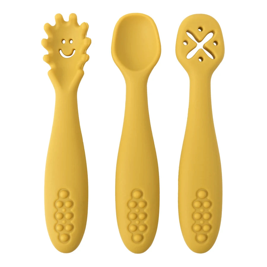 Cute Baby Learning Spoons
