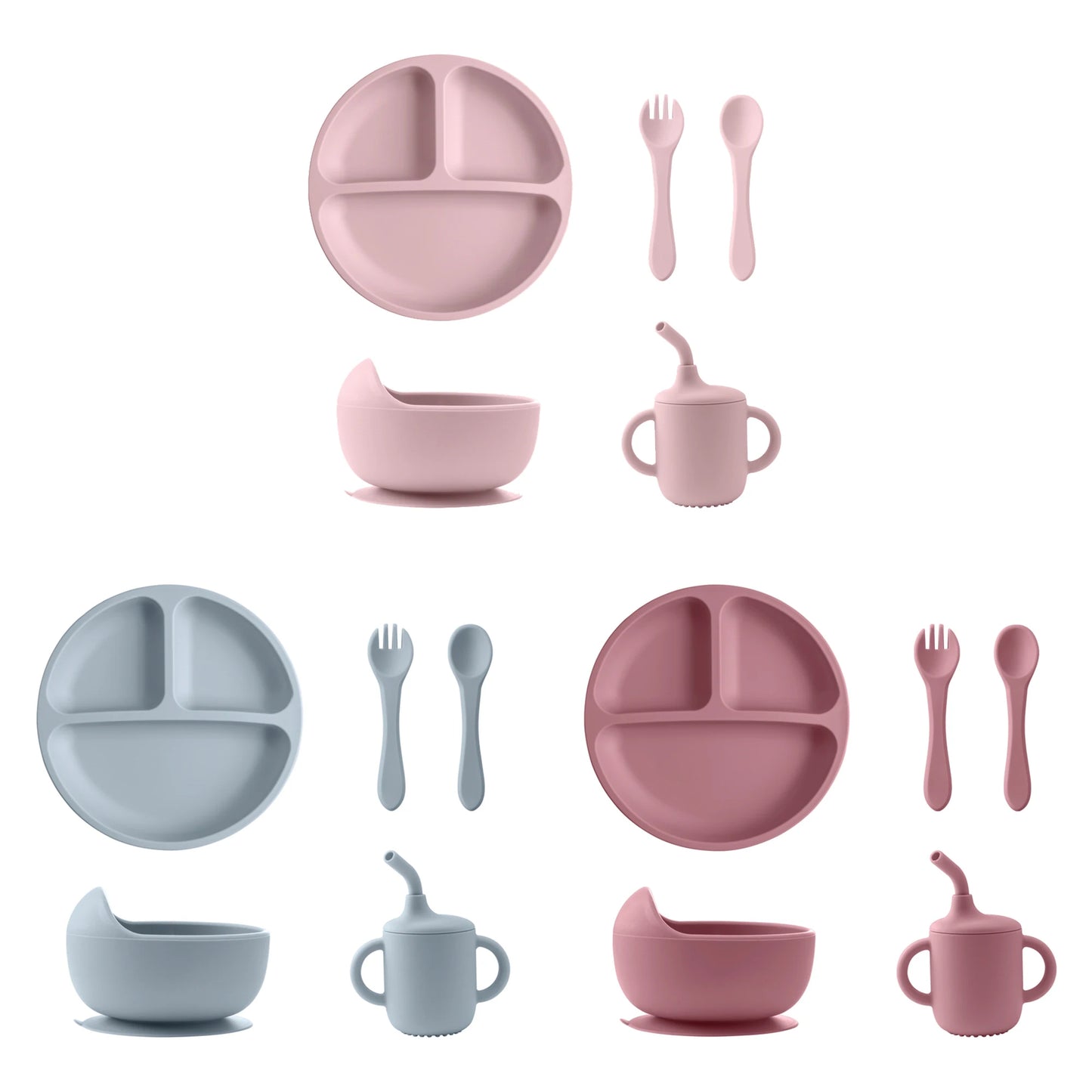 Complete Silicone Baby Feeding Set