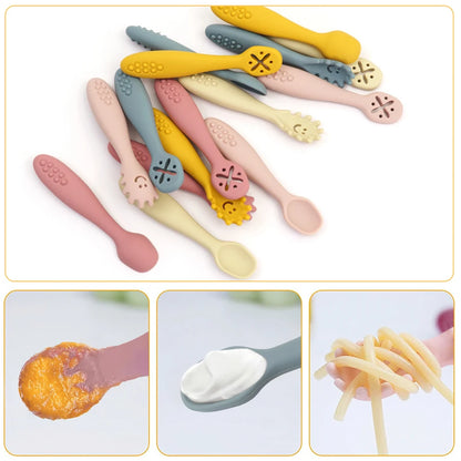 Cute Baby Learning Spoons