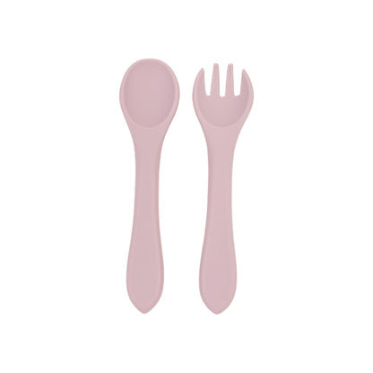 Soft Silicone Baby Spoon & Fork Set