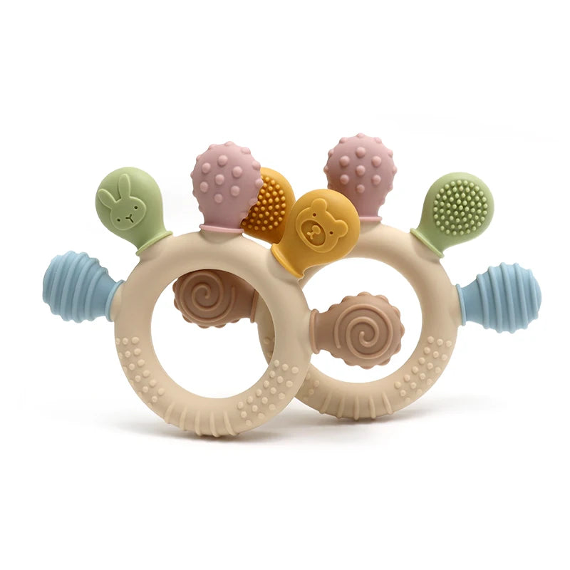 Baby Ring Teether Anxiety Teething Toy