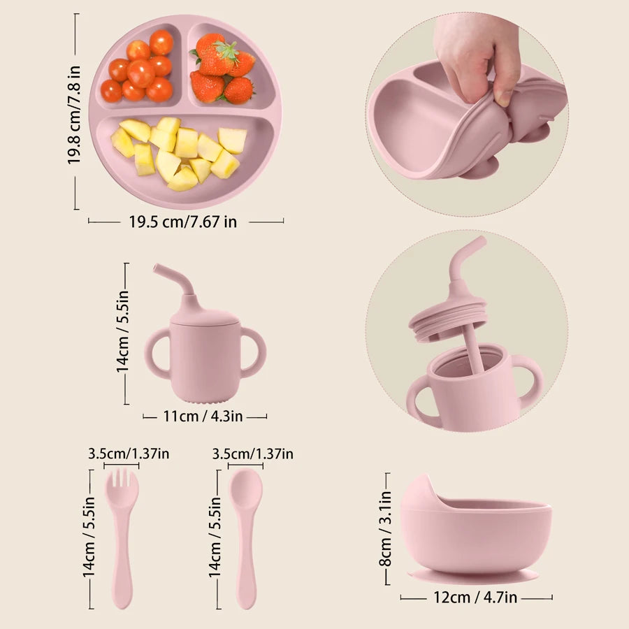 Complete Silicone Baby Feeding Set