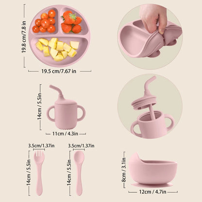 Complete Silicone Baby Feeding Set