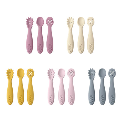 Cute Baby Learning Spoons