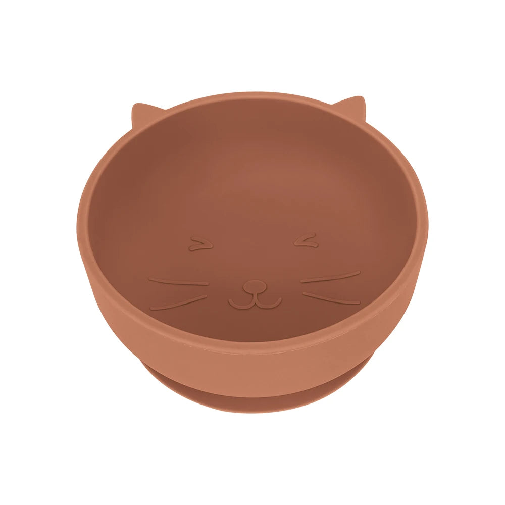 Cartoon Cat Silicone Baby Bowl