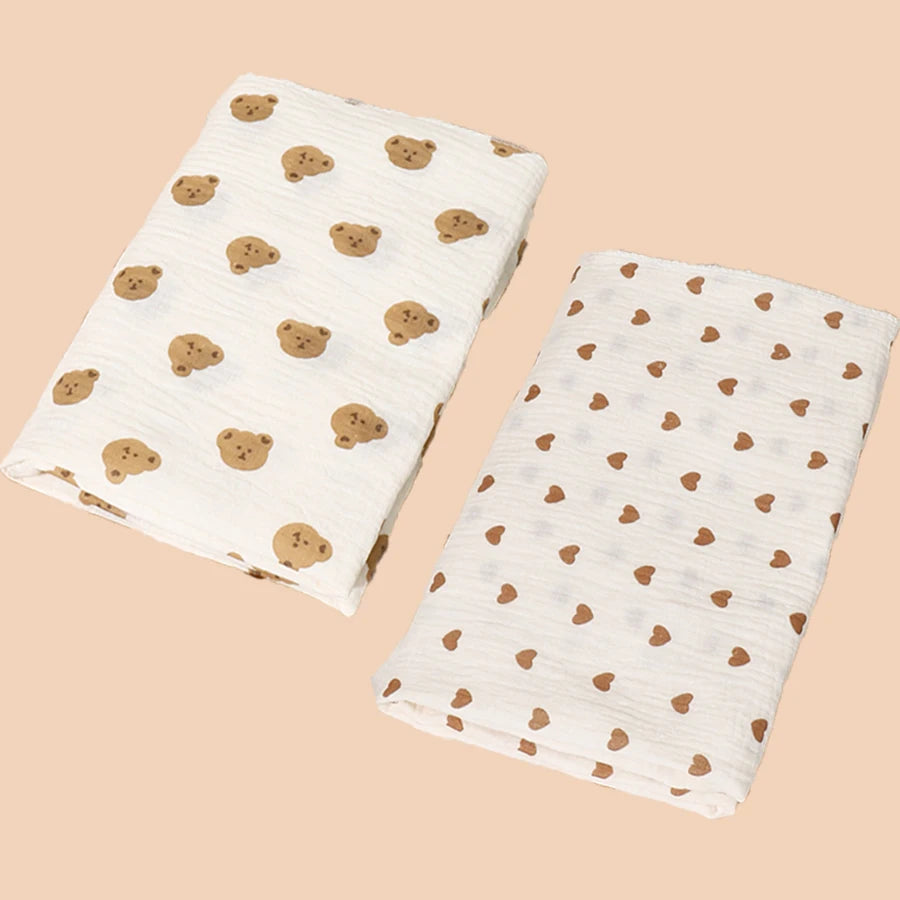 Soft & Breathable Muslin Receiving Blankets