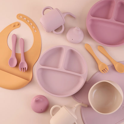 7PCS Silicone Baby Feeding Set