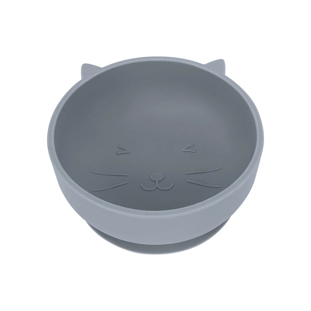 Cartoon Cat Silicone Baby Bowl