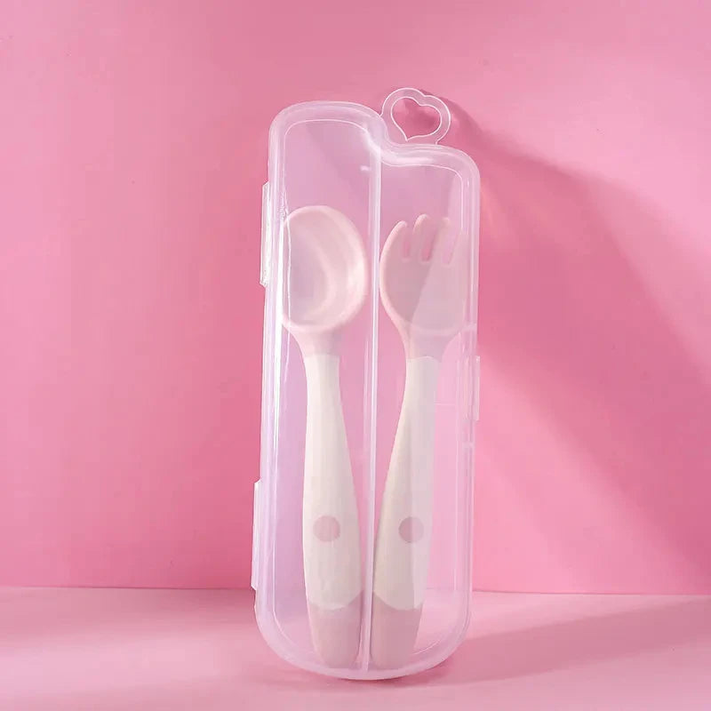 Flexible & Gentle Bendable Twist Baby Fork and Spoon Set