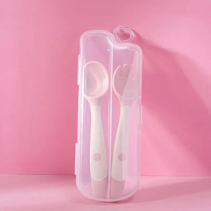 Flexible & Gentle Bendable Twist Baby Fork and Spoon Set