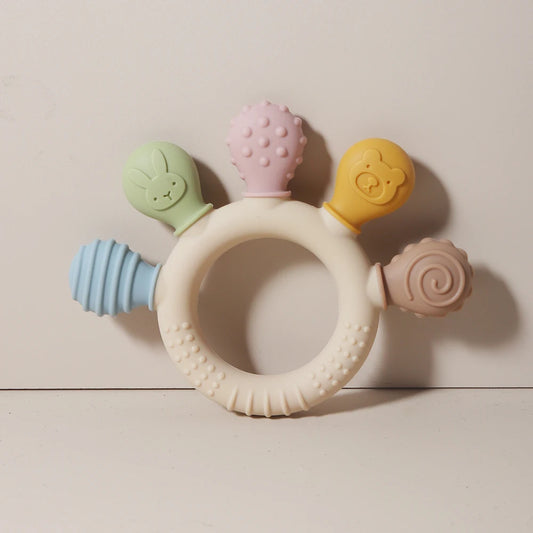 Baby Ring Teether Anxiety Teething Toy