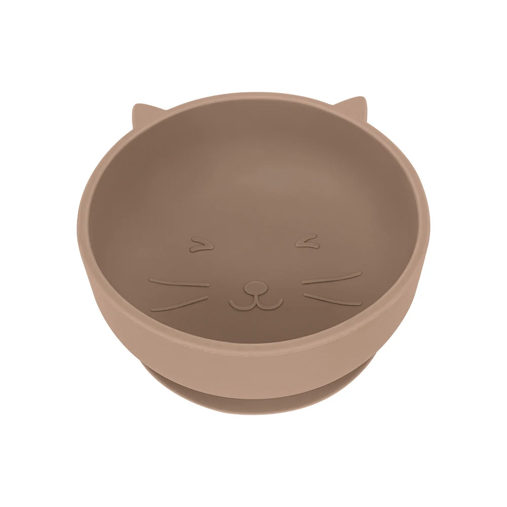 Cartoon Cat Silicone Baby Bowl