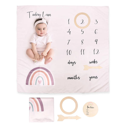 Baby Monthly Milestone Blanket